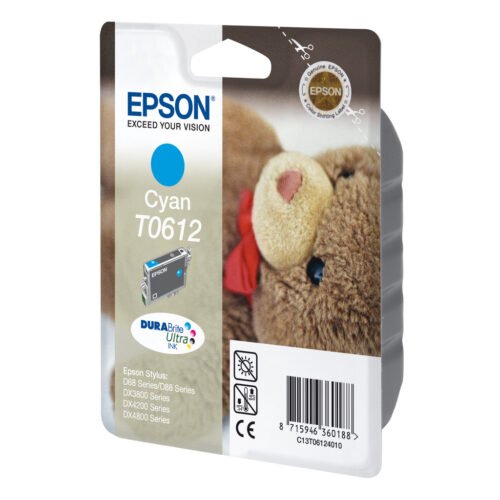 Epson Teddybear Singlepack Cyan T0612 DURABrite Ultra Ink - Image 3