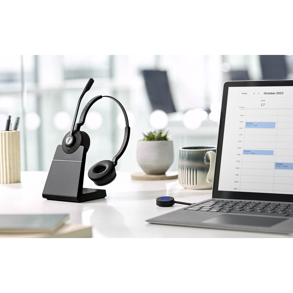 Jabra ENGAGE 55 UC STEREO Headset Wireless Head-band Office/Call center Black - Image 10