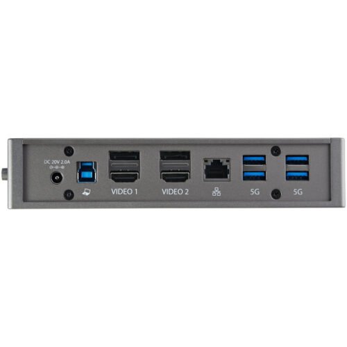 StarTech.com USB-C USB-A Dock - Hybrid Universal USB 3.0 Docking Station for USB-C or USB-A Laptop - Dual Monitor 4K 60Hz HDMI/ - Image 5