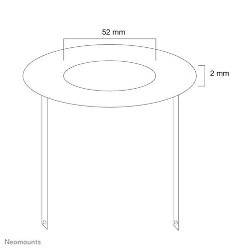 Neomounts FPMA-CRB5 Ceiling cover - diam. 52 mm - Image 3