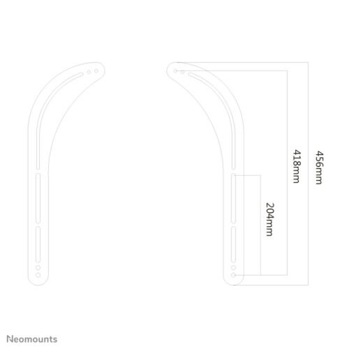 Neomounts NM-USP100BLACK Sonos soundbar holder - max 15 kg - screen installation - Image 3