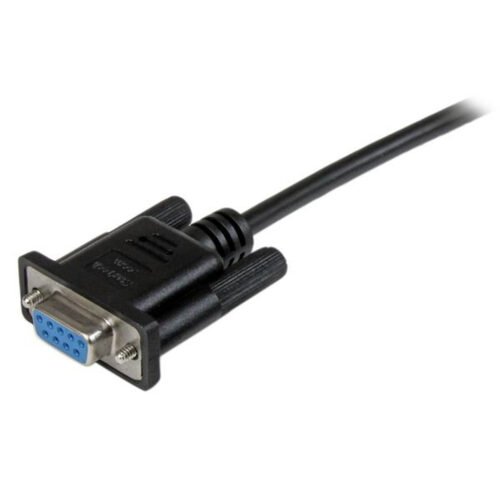 StarTech.com 2m Black DB9 RS232 Serial Null Modem Cable F/F - Image 4