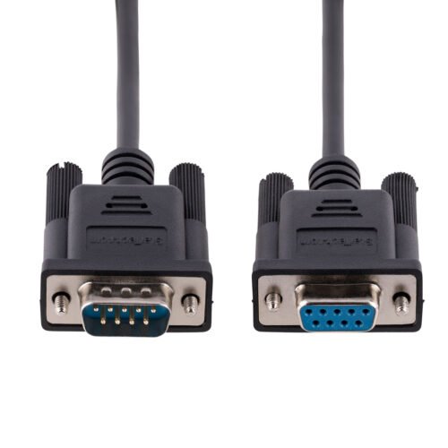 StarTech.com 3m RS232 Serial Null Modem Cable, Crossover Serial Cable w/Al-Mylar Shielding, DB9 Serial COM Port Cable Female to - Image 3