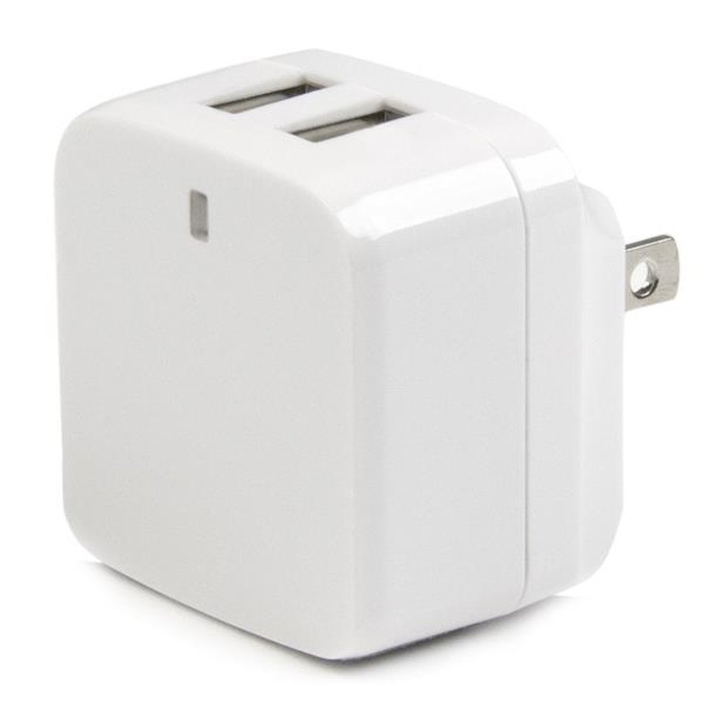 StarTech.com Dual-port USB wall charger - international travel - 17W/3.4A - white - Image 4