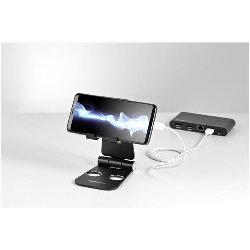 StarTech.com Phone and Tablet Stand - Foldable Universal Mobile Device Holder for Smartphones & Tablets - Adjustable Multi-Angl - Image 9