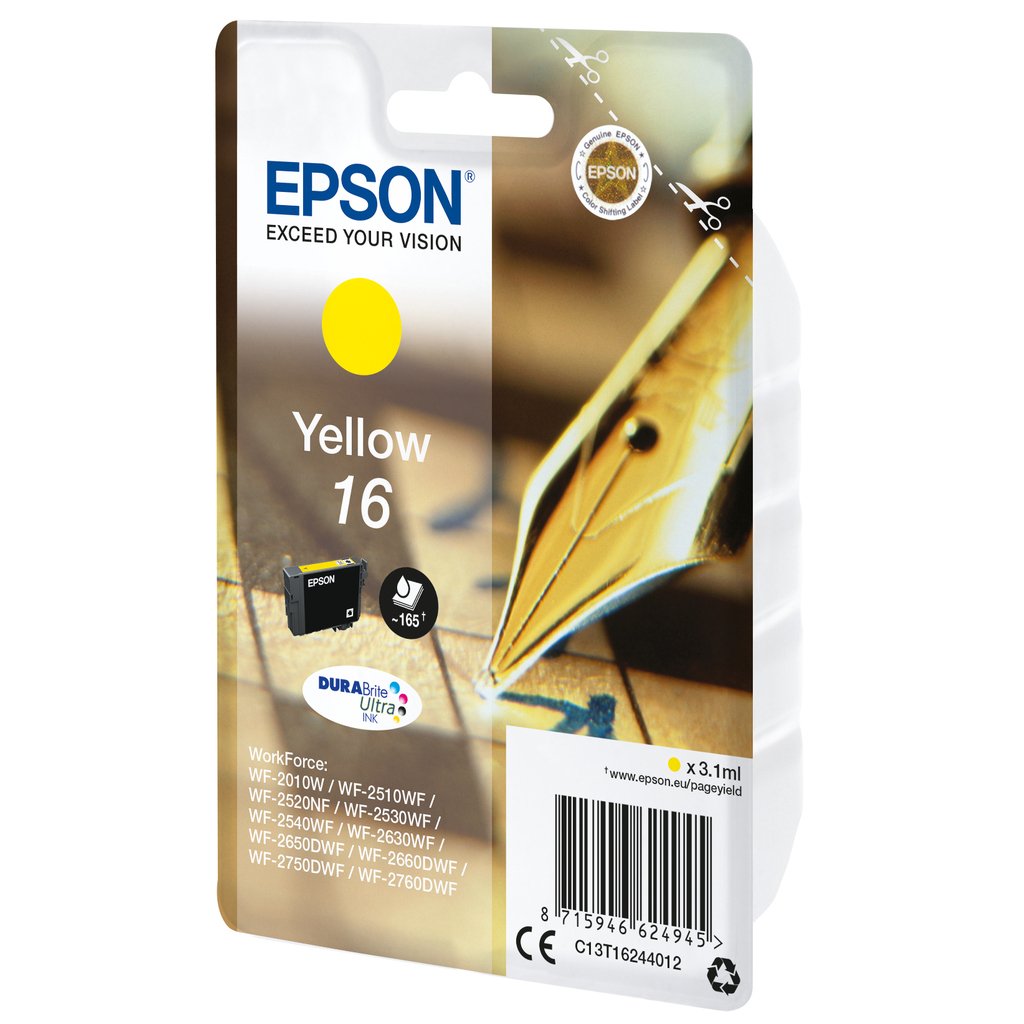 Epson Pen and crossword Singlepack Yellow 16 DURABrite Ultra Ink - Image 2