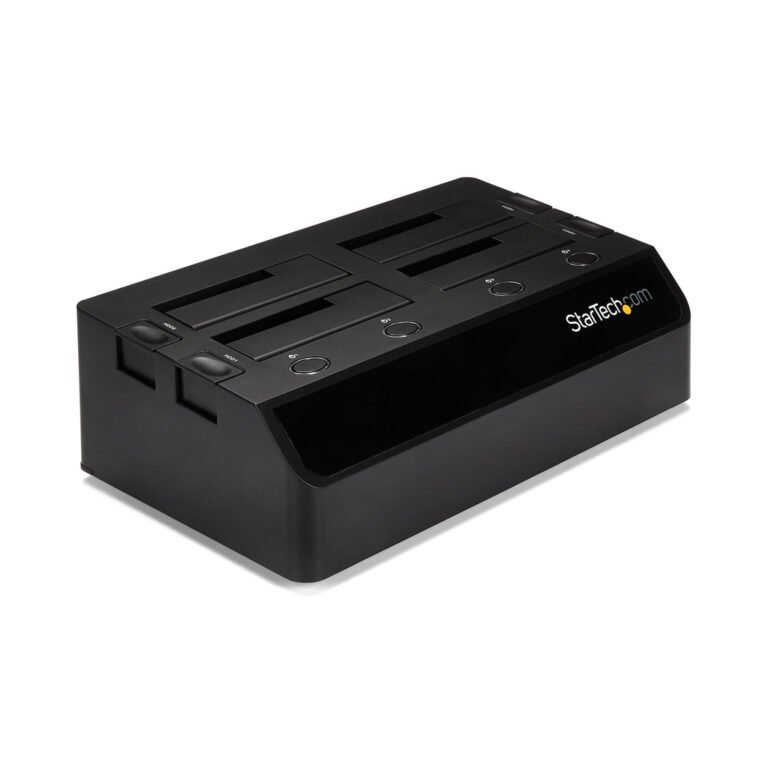 StarTech.com 4-Bay USB 3.0 to SATA Hard Drive Docking Station, USB Hard Drive Dock, External 2.5/3.5" SATA III SSD/HDD Docking