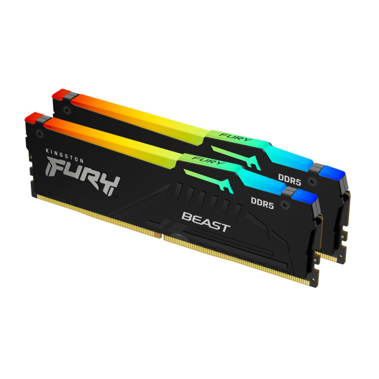 Kingston Technology FURY Beast 64GB 5200MT/s DDR5 CL36 DIMM (Kit of 2) RGB EXPO