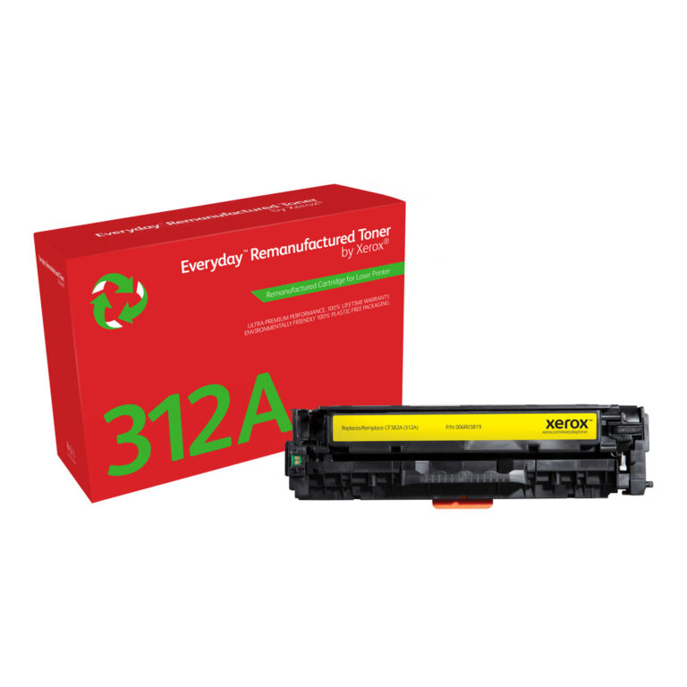 Everyday™ Yellow Remanufactured Toner by Xerox compatible with HP 312A (CF382A), Standard capacity
