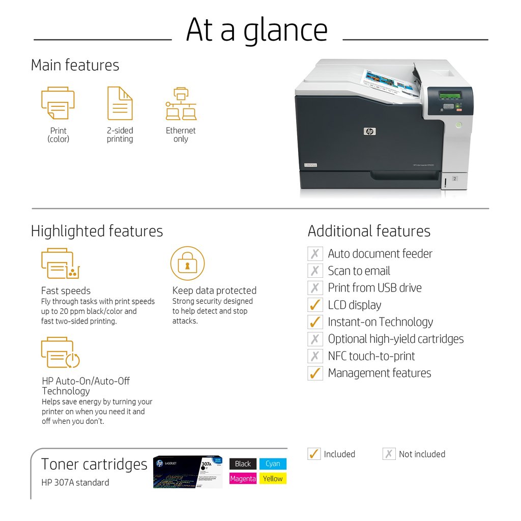 HP Color LaserJet Professional CP5225dn Printer - Image 14