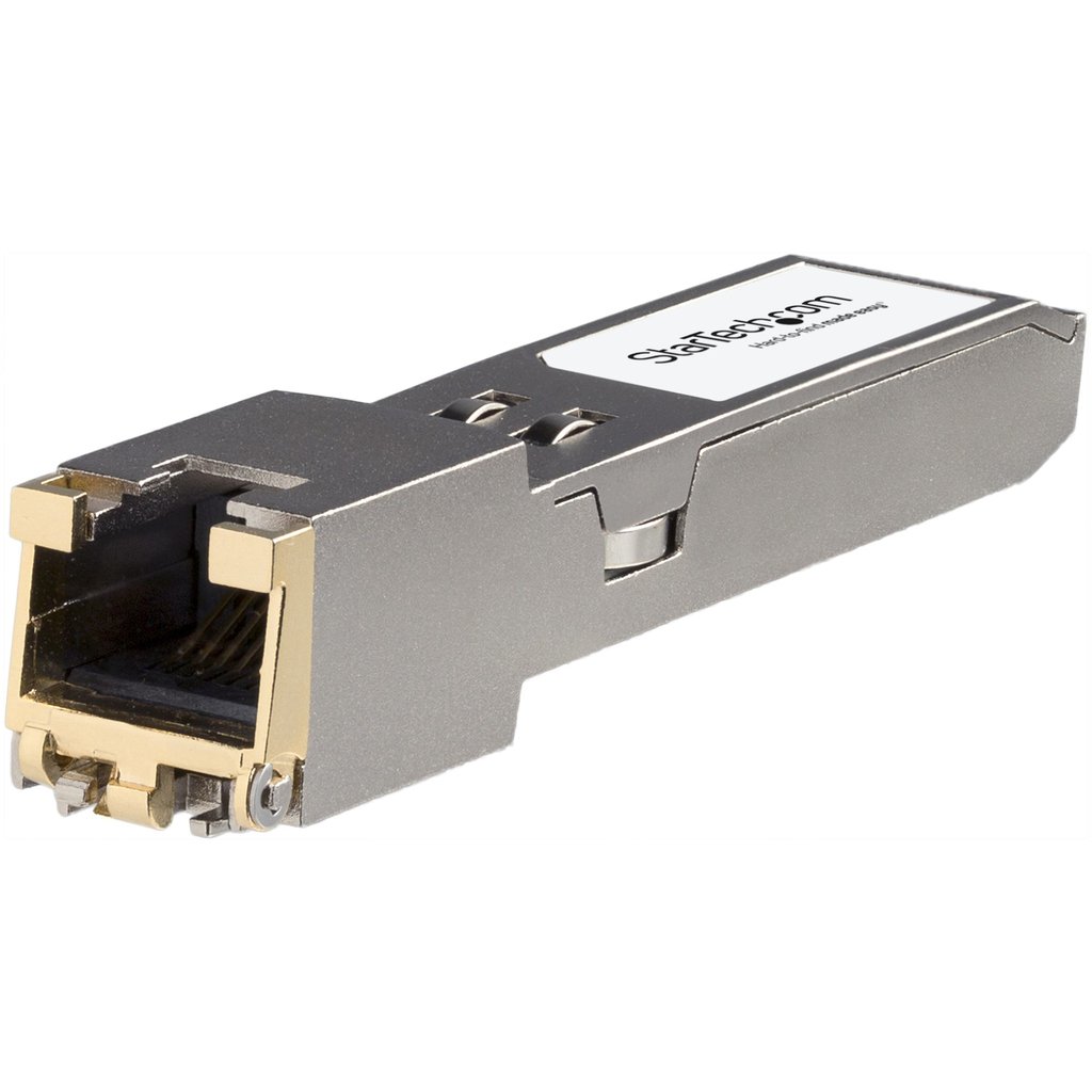 StarTech.com HPE JL563A Compatible SFP+ Module - 10GBASE-T - SFP to RJ45 Cat6/Cat5e - 10GE Gigabit Ethernet SFP+ - RJ-45 30m -