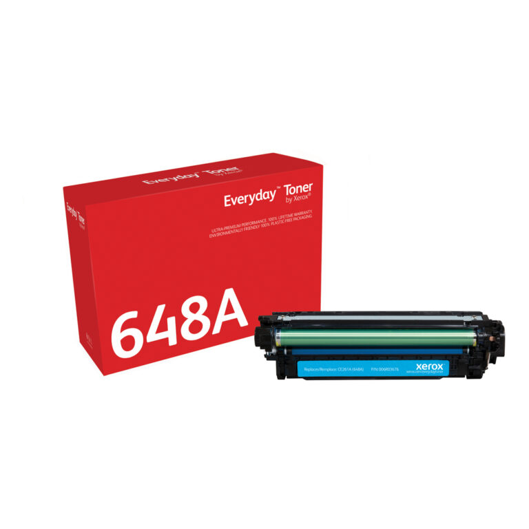 Everyday™ Cyan Toner by Xerox compatible with HP 648A (CE261A), Standard capacity