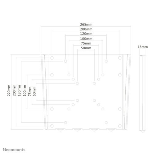 Neomounts FPMA-W110 TV mount wall 10-40" - ultra-flat - Image 2