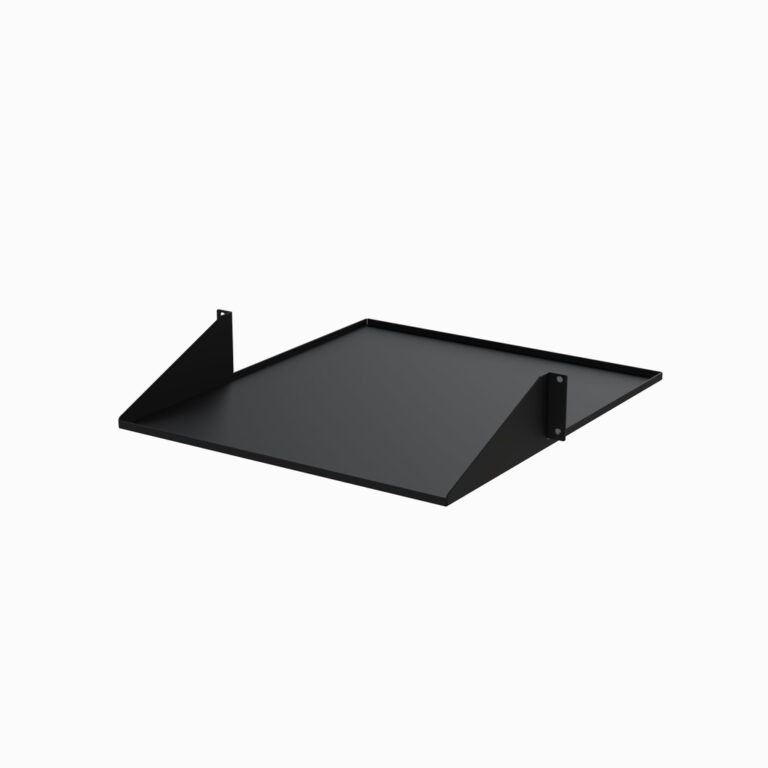 StarTech.com 2U 19" 2-Post Network Rack Shelf - 20in Deep Center Mount Cantilever Tray Rackmount Shelf for AV/Data Equipment wi