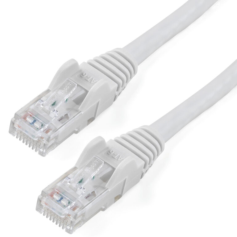 StarTech.com 50ft CAT6 Cable - White CAT6 Ethernet Cable - Gigabit Ethernet Wire - 650MHz 100W PoE RJ45 UTP CAT 6 Network/Patch