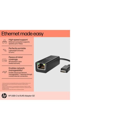 HP USB-C to RJ45 Adapter G2 - Image 3