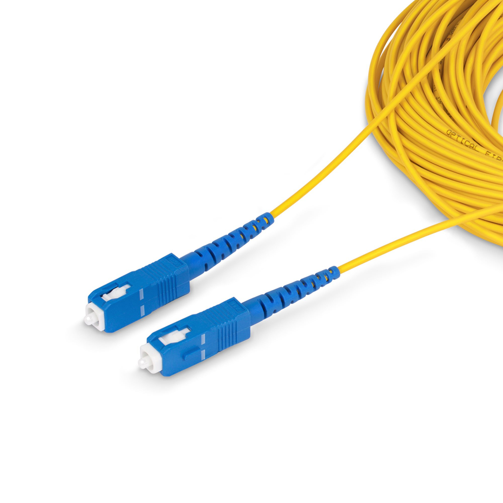 StarTech.com 100m (328ft) SC to SC (UPC) OS2 Single Mode Simplex Fiber Optic Cable, 9/125µm, 40G/100G, Bend Insensitive, Low I - Image 2