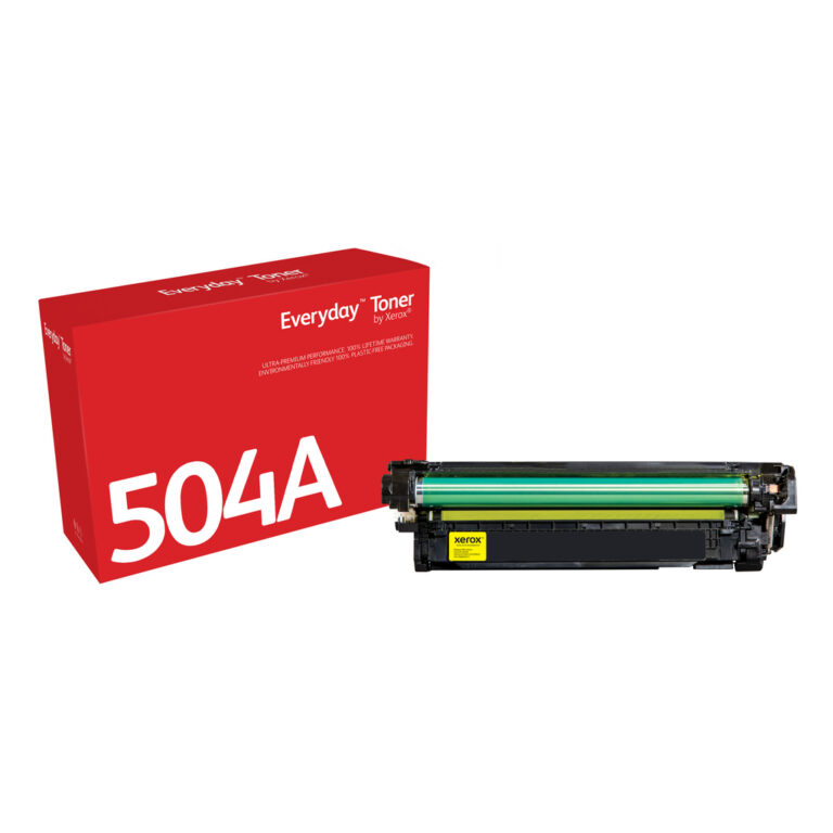 Everyday ™ Yellow Toner by Xerox compatible with HP 504A (CE252A), Standard capacity