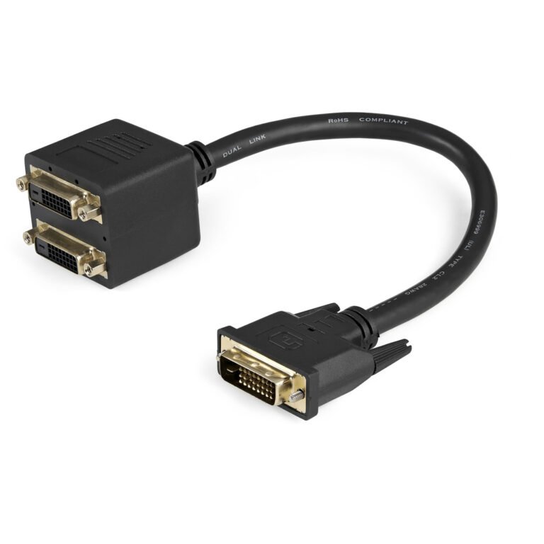 StarTech.com 30cm (1 ft) DVI-D to 2x DVI-D Digital Video Splitter Cable - M/F~1 ft DVI-D to 2x DVI-D Digital Video Splitter Cab