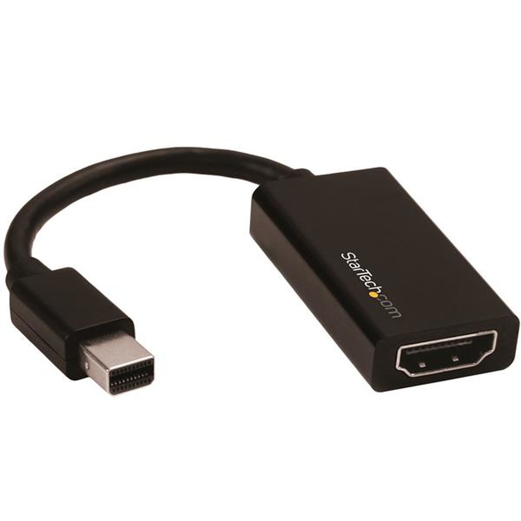 StarTech.com Mini DisplayPort to HDMI Adapter - Active mDP 1.4 to HDMI 2.0 Video Converter - 4K 60Hz - Mini DP or Thunderbolt 1
