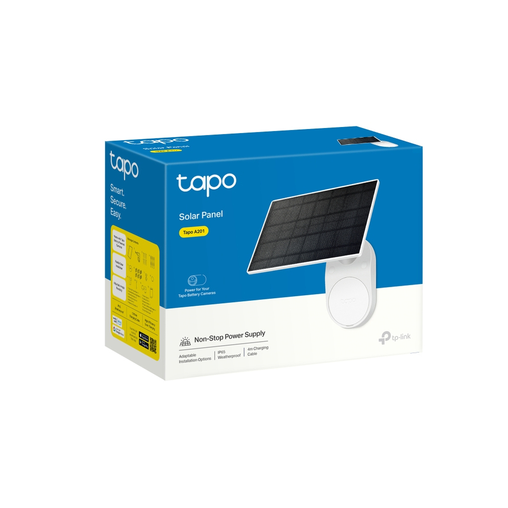 TP-Link Tapo Solar Panel SPEC: 5.2V 2.5W FEATURE: Type-C Charging Port, Non-Stop Power, Flexible Solar Installation, Works with - Image 10