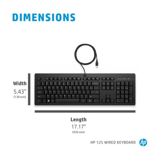 HP 125 Wired Keyboard - Image 4