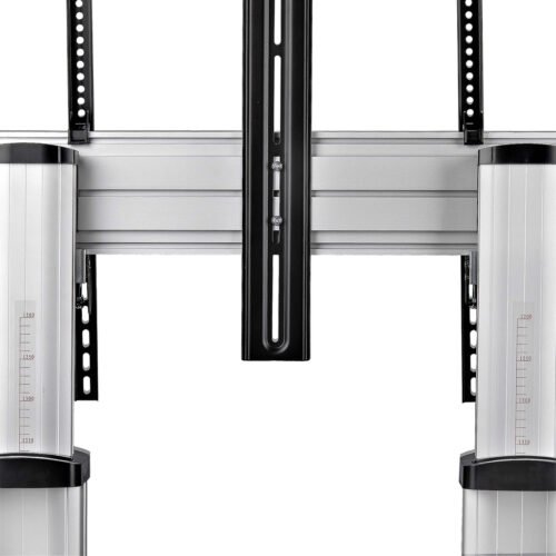 StarTech.com Rolling TV Cart/Stand On Wheels For 60-100inch Flat Screens Up To 220lb (100kg), Height Adjustment via Hand Crank, - Image 12