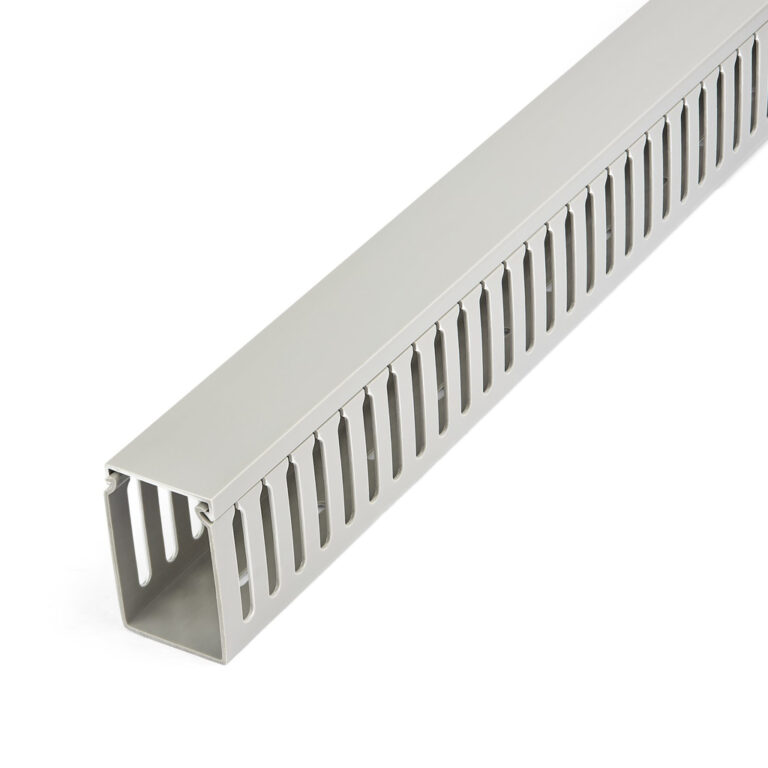 StarTech.com Open Slot Cable Management Raceway with Cover, 2"(50mm)W x 3"(75mm)H - 6.5ft(2m) length - 1/4"(8mm) Slots, PVC Net