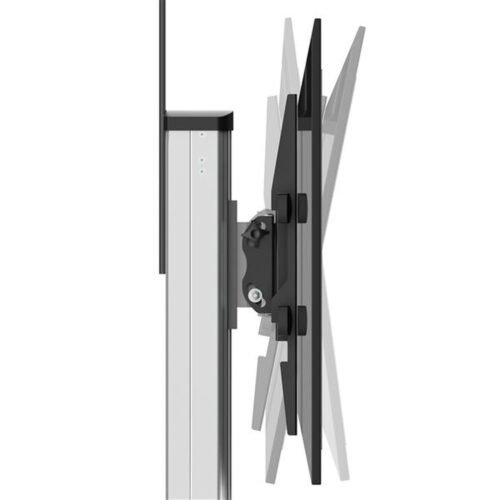 StarTech.com TV Cart - Height Adjustable - Lockable Wheels - Image 4