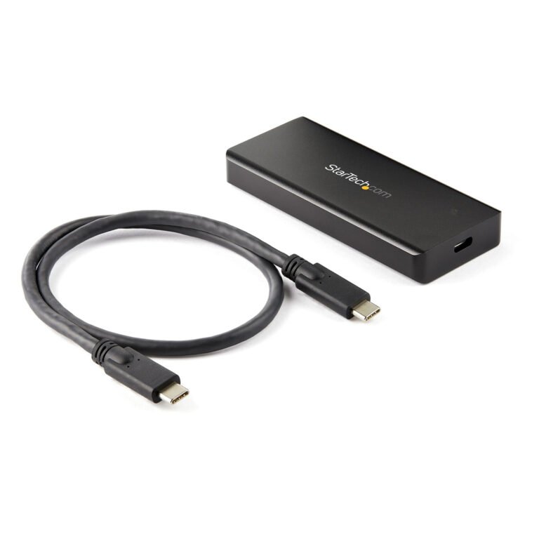 StarTech.com USB-C 10Gbps M.2 NVMe PCIe SSD Enclosure - Rugged Aluminum External M.2 PCIe M-Key Case IP67 Rated - 1GB/s Read/Wr