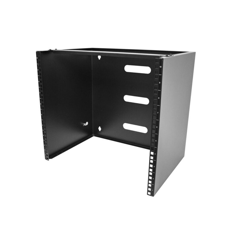 StarTech.com 10U Wall Mount Network Rack - 14 inch Deep (Low Profile) - 19" Patch Panel Bracket for Shallow Server, IT Equipmen