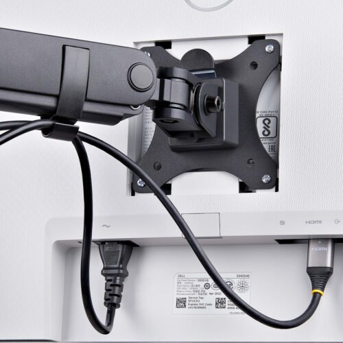 StarTech.com Triple Monitor Desk Mount For Up To Three 27in Screens, VESA 75x75/100x100, Tool-Less Arm Adjustments, C-Clamp/Gro - Image 17