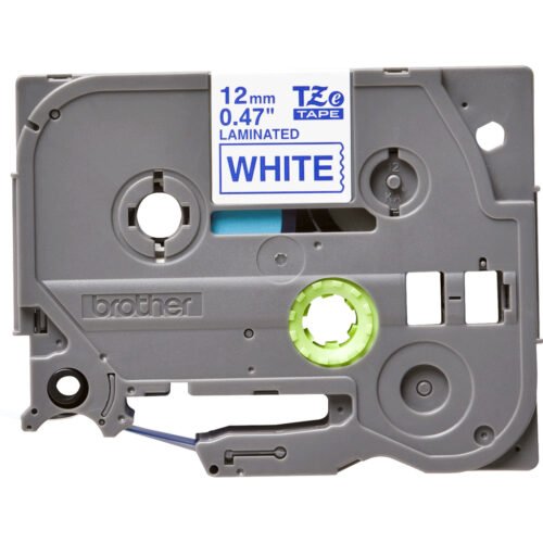 Brother TZE-233 label-making tape Blue on white - Image 3