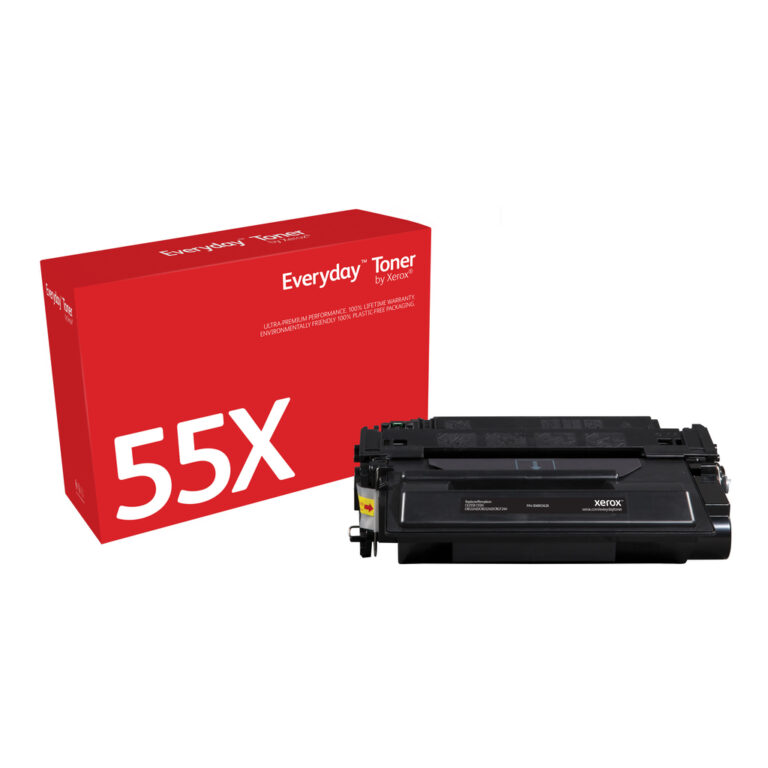 Everyday™ Black Toner by Xerox compatible with HP 55X (CE255X), High capacity