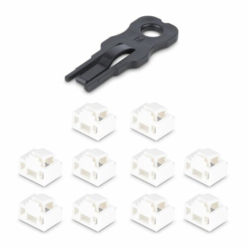 StarTech.com RJ45 Port Locks - 10 Pack with Security Key, Locking RJ45 Port Blocker/Dust Cover, Reusable Ethernet/LAN Port Prot - Image 2