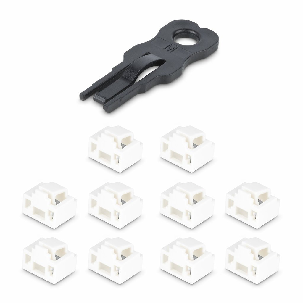 StarTech.com RJ45 Port Locks - 10 Pack with Security Key, Locking RJ45 Port Blocker/Dust Cover, Reusable Ethernet/LAN Port Prot - Image 2