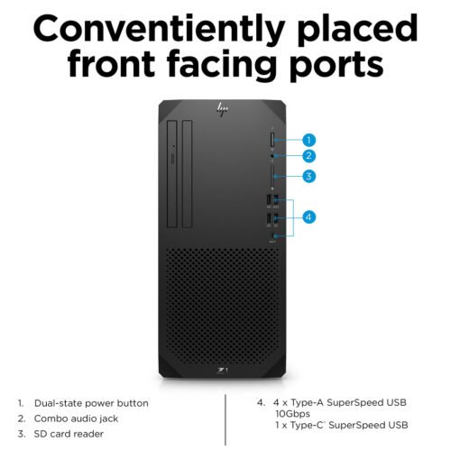 HP Z1 G9 Intel® Core™ i7 i7-12700 16 GB DDR5-SDRAM 512 GB SSD NVIDIA T400 Windows 11 Pro Tower Workstation Black - Image 14