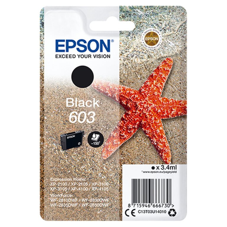 Epson C13T03U14010 ink cartridge 1 pc(s) Original Standard Yield Black
