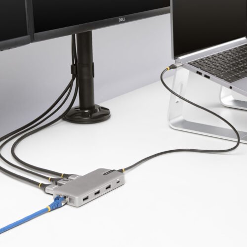 StarTech.com USB-C Triple Monitor Multiport Adapter, Dual 4K 60Hz + 4K 30Hz HDMI & DisplayPort, 3-Port USB 10Gbps Hub, 100W PD - Image 14