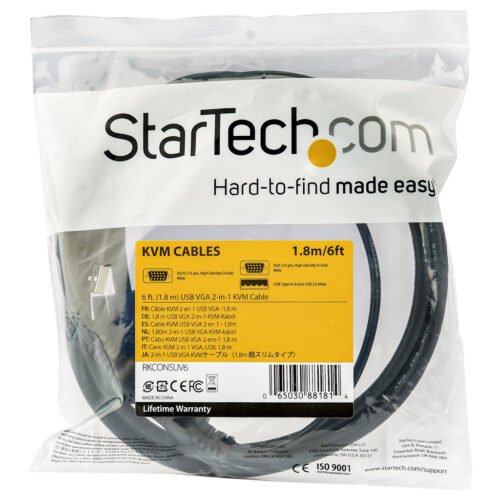 StarTech.com 6 ft. (1.8 m) USB KVM Cable for Rackmount Consoles - Image 2