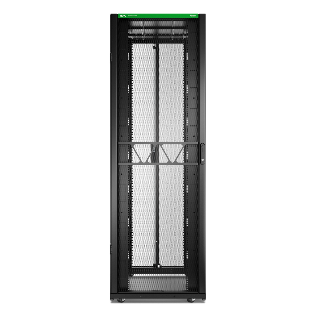 APC NetShelter SX Server Rack Gen 2, 48U, 2258H x 750W x 1200D mm, with Sides, Black - Image 2