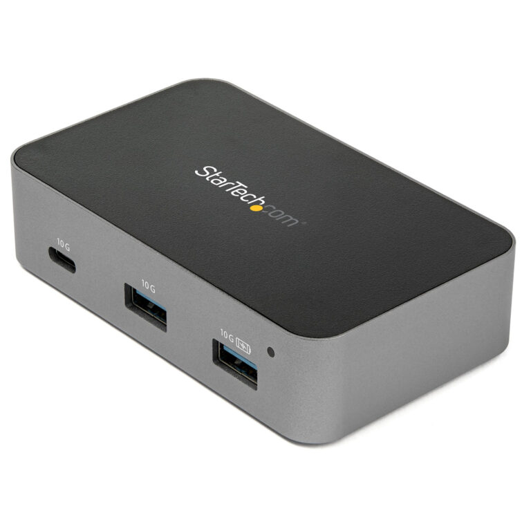 StarTech.com ~3 Port USB C 3.2 Gen 2 Hub with Ethernet Adapter - 10Gbps USB Type C to 2x USB-A & 1x USB-C Ports - USB Hub w/ BC