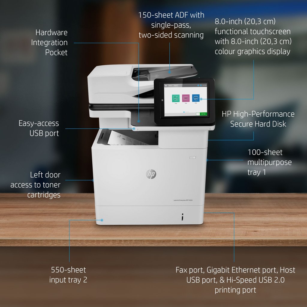 HP LaserJet Enterprise MFP M636fh - Image 5
