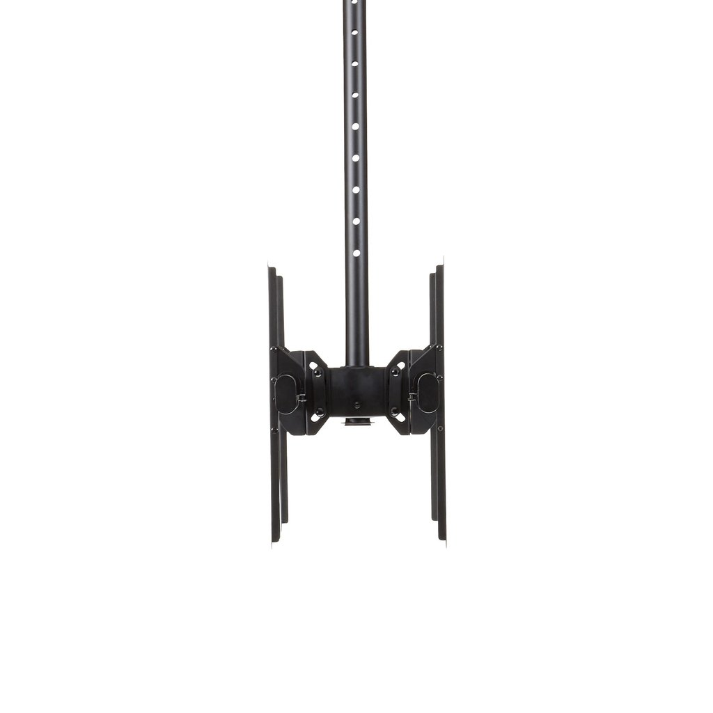 StarTech.com Dual TV Ceiling Mount - Back-to-Back Heavy Duty Hanging Dual Screen Mount with Adjustable Telescopic Pole - Tilt/S - Image 2