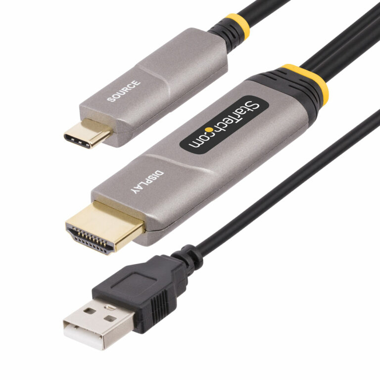 StarTech.com 30ft (9.15m) USB-C to HDMI 2.0 Active Optical Cable (AOC), 4K 60Hz, CL3 Rated, Unidirectional USB Type-C to HDMI A