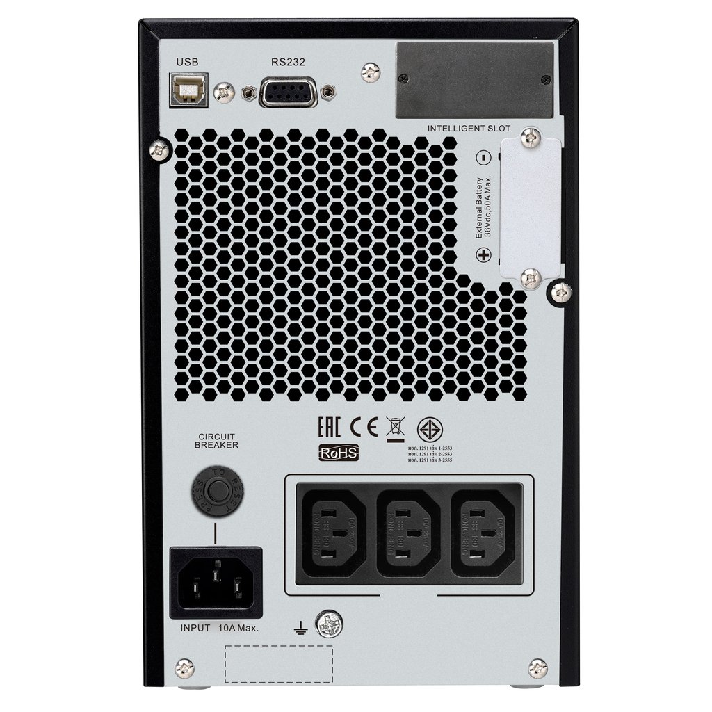 APC Easy UPS On-Line, 1000VA/800W, Tower, 230V, 3x IEC C13 outlets, Intelligent Card Slot, LCD, Extended runtime, No Battery - Image 3