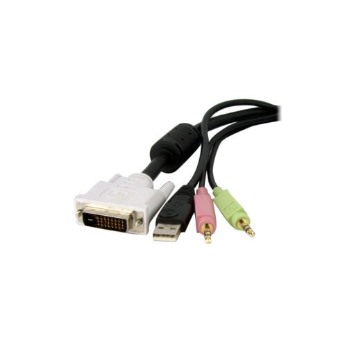 StarTech.com KVM Cable for DVI and USB KVM Switches with Audio & Microphone - 6ft - Image 4