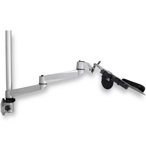 StarTech.com Wall Mount Workstation - Articulating Standing Desk w/ Ergonomic Height Adjustable Monitor Arm & Padded Keyboard T - Image 3