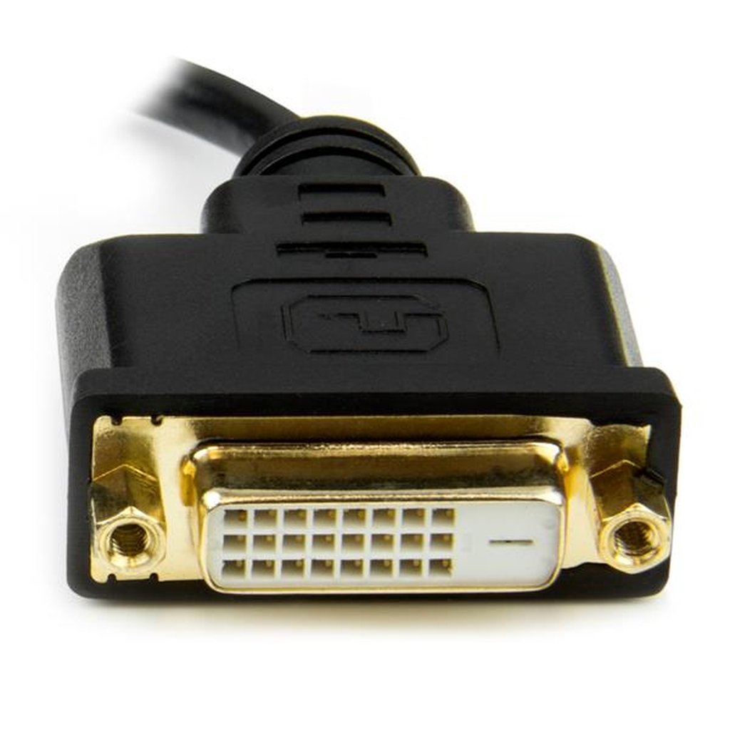 StarTech.com 8 in (20cm) Mini HDMI to DVI Cable - DVI-D to HDMI Cable (1920x1200p) - 19 Pin HDMI Mini Male to DVI-D Female - Di - Image 3