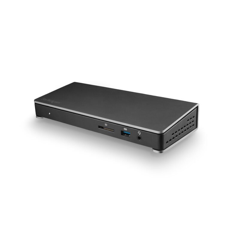 StarTech.com Thunderbolt 3 Dock - Dual Monitor 4K 60Hz TB3 Laptop Docking Station with DisplayPort - 85W Power Delivery Chargin